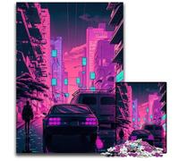 Puzzles New York City Neon 1000 pièces pour Adultes. Puzzles impossibles pour Adultes pour Les fêtes et décoration d'intérieur. 50x75cm.