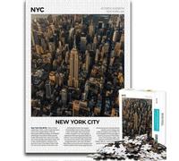 Puzzles New York City pour Adolescents 1000 pièces, Jeu Familial Anti-Stress, défi Difficile, Collection d'artistes, Beaux-Arts 38x26cm