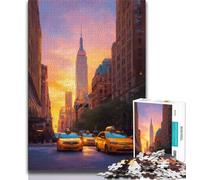 Puzzles New York Cityscape 1000 pièces pour Adolescents, Jeu Familial Anti-Stress, défi Difficile, Cadeaux pour Amis et Famille (38x26cm)