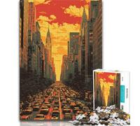 Puzzles New York Cityscape pour Adolescents, 1 000 pièces, Jeux Amusants, Chaque pièce est Unique - Jeu Familial Stimulant (38x26cm)