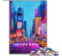 Puzzles New York Cityscape pour Adolescents 1000 pièces, Anti-Stress, Vacances à la Maison, Interaction Parent-Enfant (50x75cm)
