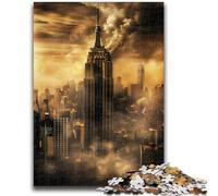 Puzzles New York Cityscape pour Adolescents 1000 pièces, pour Les 14 Ans et Plus, Jeux Amusants, activités Amusantes à la Maison, Cadeaux d'anniversaire, Cadeaux de Voyage 26x38cm
