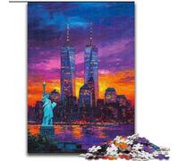 Puzzles New York, États-Unis 1000 pièces pour Adolescents et Adultes, à partir de 14 Ans, décoration d'intérieur, Jeux de Famille, Cadeaux de Noël et d'anniversaire, 26x38cm