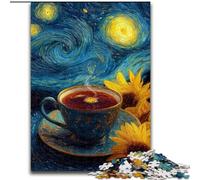Puzzles Night Sky Coffee pour Adolescents 1000 pièces, Jeu Stimulant et interactif Parent-Enfant (26x38cm)