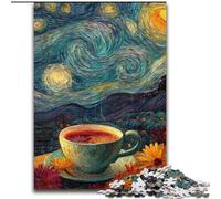 Puzzles Night Sky Coffee pour Adultes 1000 pièces, pour Les 14 Ans et Plus, Jeux Amusants, activités à la Maison, Cadeaux d'anniversaire, Cadeaux de Voyage (50x75cm)