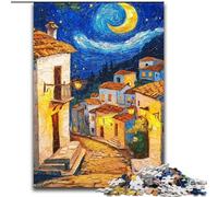 Puzzles Night Sky House pour Adultes 1000 Puzzles, Anti-Stress Staycation Kill Time Interaction Parent-Enfant (Taille 50x75cm)