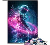Puzzles Ninja Néon 1000 pièces pour Adultes, Jeux de détente pour renforcer l'amour Entre Couples (26x38cm)