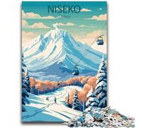 Puzzles Niseko Japon pour Adolescents 1000 pièces, Jouets addictifs pour stimuler l'intelligence cérébrale, Cadeaux d'anniversaire pour Les 14 Ans et Plus, 1000 pièces (26x38cm)