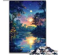 Puzzles Nocturnes pour Adolescents, 1000 pièces, Art intéressant, réduction du Stress, liste de souhaits avec Père Noël, pour Les 14 Ans (26x38cm)