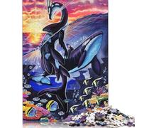 Puzzles Océans Lever de Soleil 500 pièces pour Adultes Puzzles en Bois Jeux éducatifs pour Enfants 500 pièces (52 x 38 cm)
