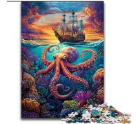 Puzzles Octopus Océan 1000 pièces pour Adultes, Jouets éducatifs, Jeux Anti-Stress, Cadeaux du Père Noël Secret pour Les Enfants de 14 Ans et Plus (Taille 50x75cm)