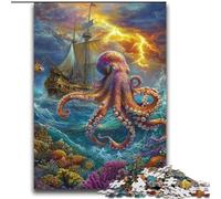 Puzzles Octopus Océan 2000 pièces pour Adolescents, Jeux Amusants, Chaque pièce est Unique - Jeu Familial Stimulant (70x100cm)