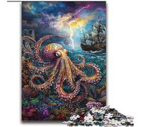 Puzzles Octopus Océan 2000 pièces pour Adolescents, Jouets addictifs et stimulants, Cadeaux d'anniversaire pour Les 14 Ans et Plus 70x100cm