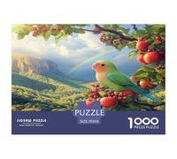 Puzzles Oiseau d'amour De 1000 Pièces pour Adultes,Nature de Perroquet sereine Un Jeu De Dexérité Très Difficile Puzzle Éducatif avec des Défis 70x50cm/1000pcs