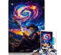 Puzzles Old Man of The Universe 1000 pièces pour Adultes, Jeu Stimulant et Jeu Familial avec des pièces entièrement emboîtables de Formes aléatoires 50x75cm
