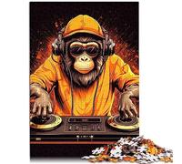Puzzles OLIKED Monkey DJ Music 1000 pièces Carton Adultes et Enfants à partir de 12 Ans Apprentissage Jouet éducatif / 26 * 38cm.