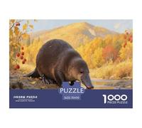 Puzzles Ornithorynque à Bec de Canard Classique Jouets Défi Divertissement Créatif Animal 1000 Pièces Décoration Murale pour Adultes Jeu Éducatif Challenge Toy 70x50cm/1000pcs