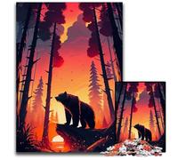 Puzzles Ours Animaux 1000 Pièces pour Adultes Puzzles Défis Soirées de Jeux en Famille Amusantes Œuvres Décoratives DIY 1000 PCS (75x50cm)