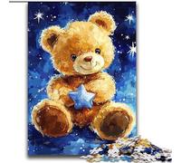 Puzzles Ours en Peluche pour Adolescents, Anti-Stress, Vacances à la Maison, Passe-Temps, Amour Entre Couples (70x100cm)