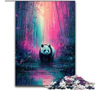 Puzzles Panda Animaux pour Ados 1000 Puzzles, Séjournez chez Vous pour Tuer Le Temps Chaque pièce est Unique - Jeu Familial Stimulant et Amusant (26x38cm)