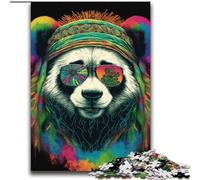 Puzzles Panda Néon Art pour Adolescents 2000 pièces, Jeux éducatifs, décoration d'intérieur, à Offrir en Cadeau à Toute la Famille 70x100cm
