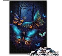 Puzzles Papillons Colorés pour Adolescents 1000 Puzzles, Défi d'Intelligence Cérébrale Jouets Addictifs Cadeaux d'anniversaire pour 14 Ans et Plus (50x75cm)