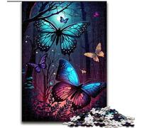 Puzzles Papillons Colorés pour Adolescents 1000 Puzzles, Jeux Amusants Chaque Pièce Est Unique - Jeu Familial Amusant et Défi (26x38cm)