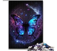 Puzzles Papillons Colorés pour Adultes 1000 Pièces, Aidez Le Cerveau à Exercer des Jouets Addictifs pour Cultiver la Patience Décoration Parfaite (26x38cm)
