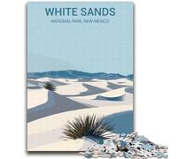 Puzzles Parc National de White Sands pour Adultes et Adolescents, 1000 pièces, Jeux éducatifs Anti-Stress, liste de souhaits avec Père Noël, 2000 pièces (70x100cm)
