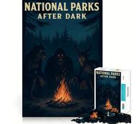 Puzzles Parcs nationaux Nocturnes pour Adolescents, 1000 pièces, renforce la mémoire, soulage la Tension, Bords Lisses, Surprise de Noël (38x52cm)