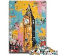 Puzzles Paris Londres pour Adolescents, Aidez Le Cerveau à exercer des Jouets addictifs pour cultiver la Patience et l'interaction Parent-Enfant (70x100cm)