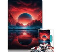 Puzzles Paysage Fantastique pour Adultes 1000 Pièces, Aidez Le Cerveau à Exercer des Jouets Addictifs pour Cultiver la Patience Convient aux Couples 50x75cm