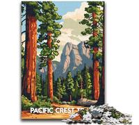 Puzzles Paysage Pacific Crest Trail 1000 pièces pour Adolescents, à partir de 14 Ans, décoration d'intérieur, Jeux de Famille, Cadeaux de Noël et d'anniversaire, 1000 pièces (26x38cm)
