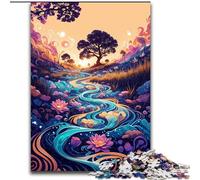 Puzzles Paysage Spirit Blossom pour Adultes et Adolescents, 1000 pièces, pour stimuler Le Cerveau, Jouets addictifs pour cultiver la Patience, Jeu de défi Unique (26x38cm)