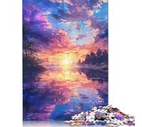 Puzzles Peinture Ciel Serein pour Adultes Puzzle 1000 pièces pour Adolescents de 12 Ans et Plus Cadeaux du réveillon de Noël 1000 pièces (75 x 50 cm)