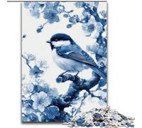 Puzzles Petit Oiseau Bleu pour Adolescents 1000 pièces, Jeux de détente pour renforcer l'amour Entre Couples 14 Ans et Plus (26x38cm)