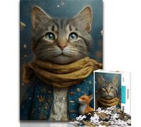 Puzzles Petit Prince Chat pour Adultes, aident Le Cerveau à exercer des Jouets addictifs pour cultiver la Patience Convient aux Couples 38x26cm