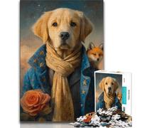 Puzzles Petit Prince Chien pour Adolescents 1000, Aide Le Cerveau à exercer des Jouets addictifs pour cultiver la Patience Une œuvre d'art 38x26cm