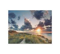 Puzzles，Phare de List sur l’île de Sylt, mer du Nord, Allemagne，1000 Pièces Jigsaw Puzzle Éducatif Intellectuel Décompression Fun Famille Jeu/Vacances Noël（38x26cm）-C95