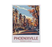 Puzzles，Philadelphie, Pennsylvanie，Adultes Puzzle en Papier, Décoration De La Maison Moderne pour Le Salon-1000 Pièces（38x26cm）-X1