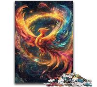 Puzzles Phoenix Arc-en-Ciel pour Adultes 1000 pièces, Jeux éducatifs et éducatifs pour Toute la Famille avec Affiche et fiche de Questions (38x26cm)