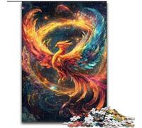 Puzzles Phoenix Arc-en-Ciel pour Adultes et Adolescents, 1000 pièces, activité familiale avec Affiche et fiche de Questions-réponses pour Les 14 Ans et Plus (50x75cm)