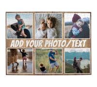 Puzzles Photo Personnalisés 300/500/1000 pièces, Cadeaux pour la Fête des Mères Anniversaire Noël, Mariage pour Adultes Famille Amis (Horizontal/Vertical/Bois/Papier), 6 Images