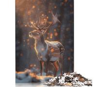 Puzzles Pingouins de l'Antarctique pour Adultes et Adolescents Puzzle en Bois Puzzles pour Adultes Cadeaux Secret du Père Noël 500 pièces (52x38cm)