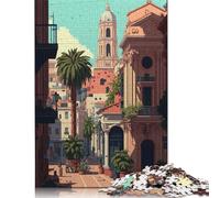 Puzzles Pixel Art Murcia pour Adultes 500 pièces Puzzles pour Adultes pour s'amuser en Famille et Passer Une soirée de Jeux 500 pièces (52 x 38 cm)