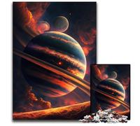 Puzzles Planète Géante Gazeuse pour Adultes 1000 Pièces Puzzles Difficiles pour Adultes Idéal pour Les Amoureux, Cadeau Parfait pour Noël, Nouvel an, Saint-Valentin 26x38cm/10,23x14,96 Pouces