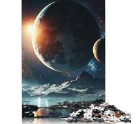 Puzzles Planète Mystique de l'espace 1000 Pièces pour Adolescents, Cadeaux, Activités Familiales, Puzzles 1000 Pièces (75x50cm)