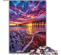 Puzzles Pont au Coucher du Soleil pour Adultes 2000 pièces, stimulent Le Cerveau, Jouets addictifs pour cultiver la Patience, décoration Parfaite (70x100cm)
