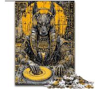 Puzzles Pop-Art Anubis 1000 pièces pour Adultes, Jeux éducatifs, Jouets à Faire soi-même avec Affiche et fiche de Questions Assorties (50x75cm)