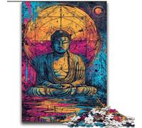 Puzzles Pop Art Bouddha Doré pour Adolescents 2000 pièces, à Assembler soi-même, à Offrir en Cadeau à Toute la Famille (de 14 à 18 Ans) (70x100cm)